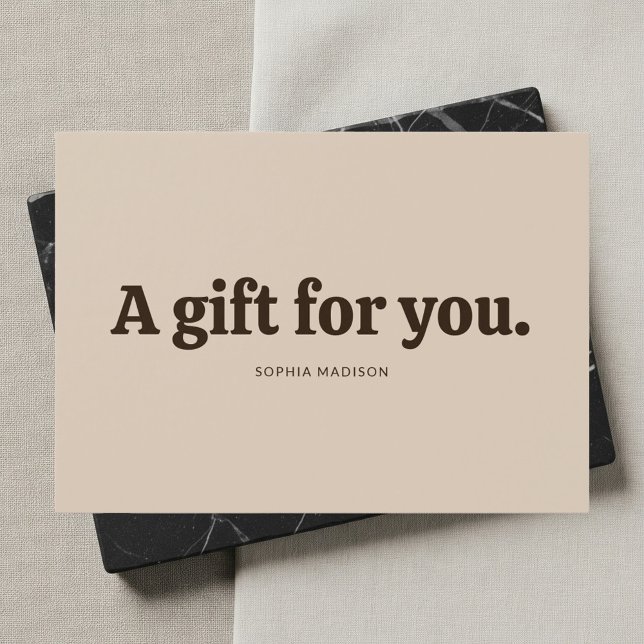 Retro Minimalist Brown Beige Certificate (Subido por el creador)