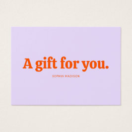 Retro Minimalist Purple Orange Certificate