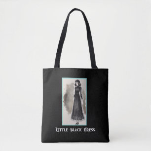 Retro Moda Gótico Pequeño vestido negro LBD Bolsa