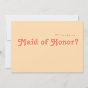 Retro moderno   Tarjeta propuesta de Naranja donad