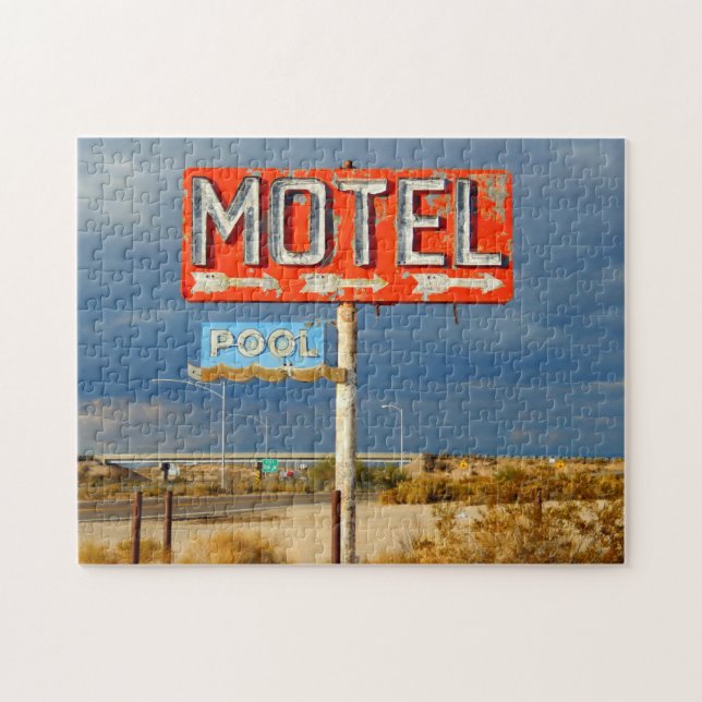 RETRO MOTEL RÓTULO PUZZLE (Horizontal)