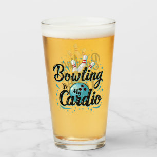 Retro Neon "La bolera es mi cardio" divertido boli