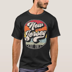 Retro New Jersey Home State NJ Guay 70s Style Suns