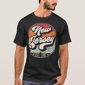 Retro New Jersey Home State NJ Guay 70s Style Suns