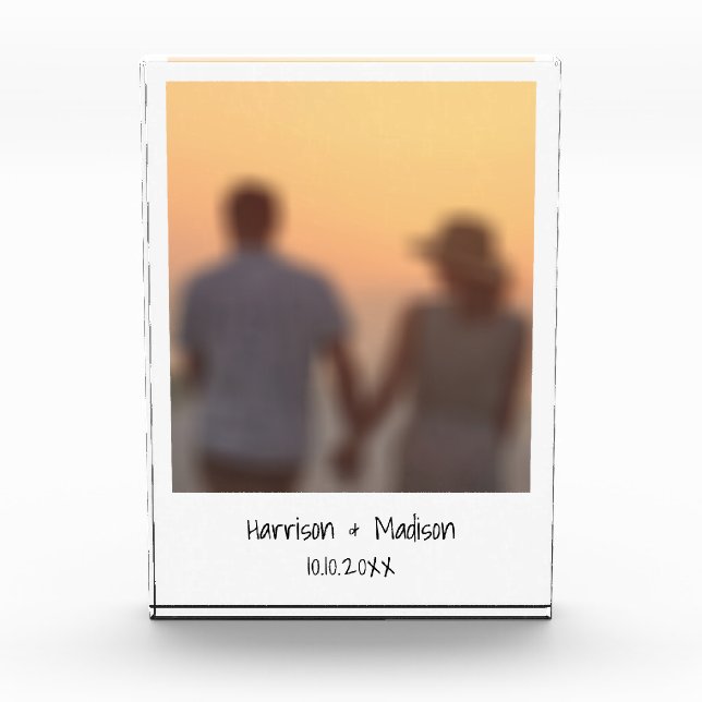 Retro nombre de foto instantánea personalizado blo (Anverso)