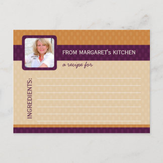 Retro Ovala Tarjetas de Receta Fotográfica - Tange