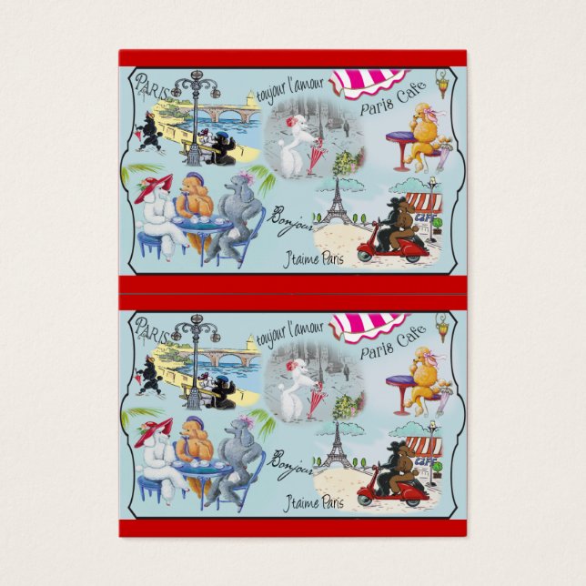 Retro Paris Poodles (Frente)