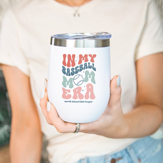 Retro personalizado "En la era de mi mamá de béisb (Subido por el creador)