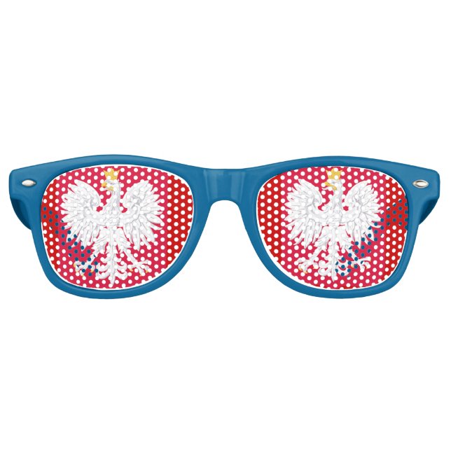 Retro Polonia* Gafas de Fiesta de águila (Anverso)