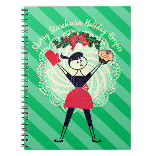 Retro quequitos chica panadería receta de cuaderno