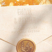 Retro Quirky Modern Quirky Wedding Return Address