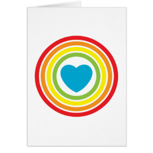 retro rainbow circles