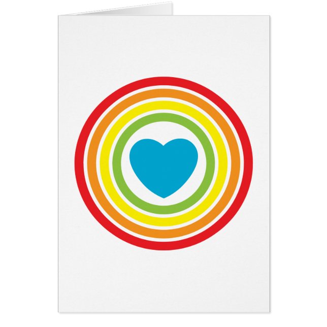 retro rainbow circles (Frente)