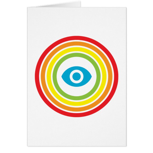 retro rainbow visibility eye (Frente)
