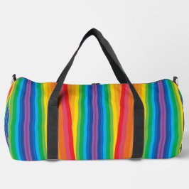 Retro Rainbows Gran Bolsa de Duffel