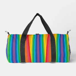 Retro Rainbows Pequeña Bolsa de Duffel