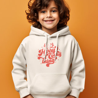 Retro Red White Feliz todo Feliz Navidad