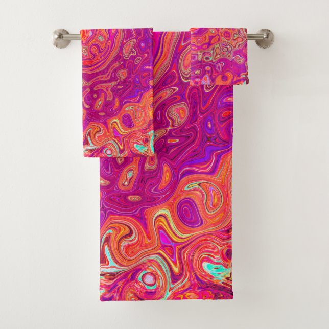 Retro Resumen de la barra de coral y mármol púrpur (In situ)