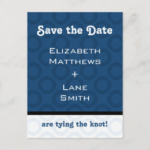 Retro Romántico Guardar postal de fecha