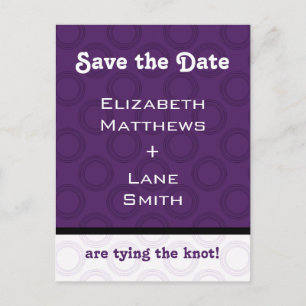 Retro Romántico Guardar postal de fecha