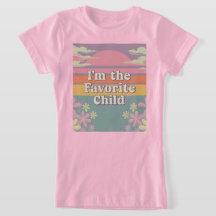 Retro Rosa Soy La Camiseta Favorita De Los Niños C