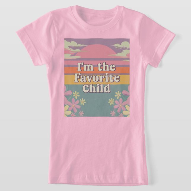Retro Rosa Soy La Camiseta Favorita De Los Niños C (Distribución)