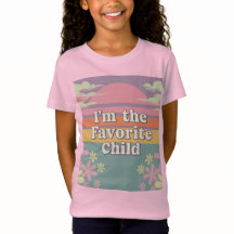 Retro Rosa Soy La Camiseta Favorita De Los Niños C