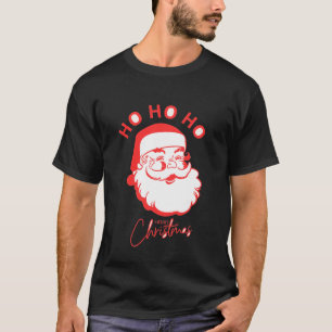 Retro Santa Ho Ho Ho Ho Ho con camiseta navideña