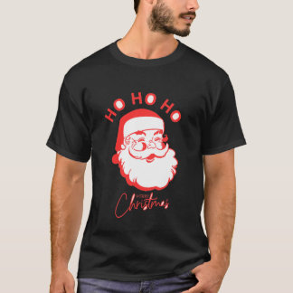 Retro Santa Ho Ho Ho Ho Ho con camiseta navideña