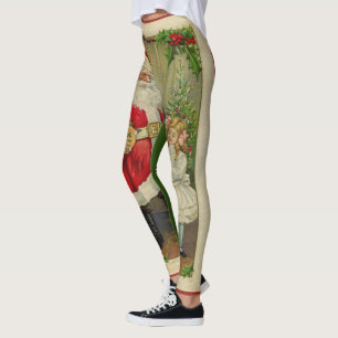RETRO SANTA Leggings