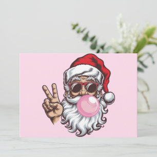 Retro Santa Navidad Soplando Burbujas Vintage 