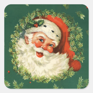 Retro Santa Pegatinas
