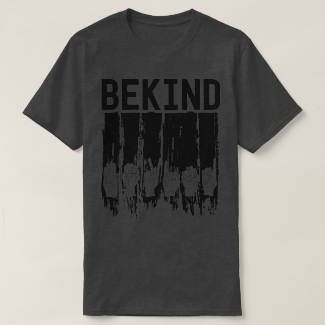 Retro Sé Amable Camisa De Lenguaje De Rótulo Para  (Diseño del anverso)