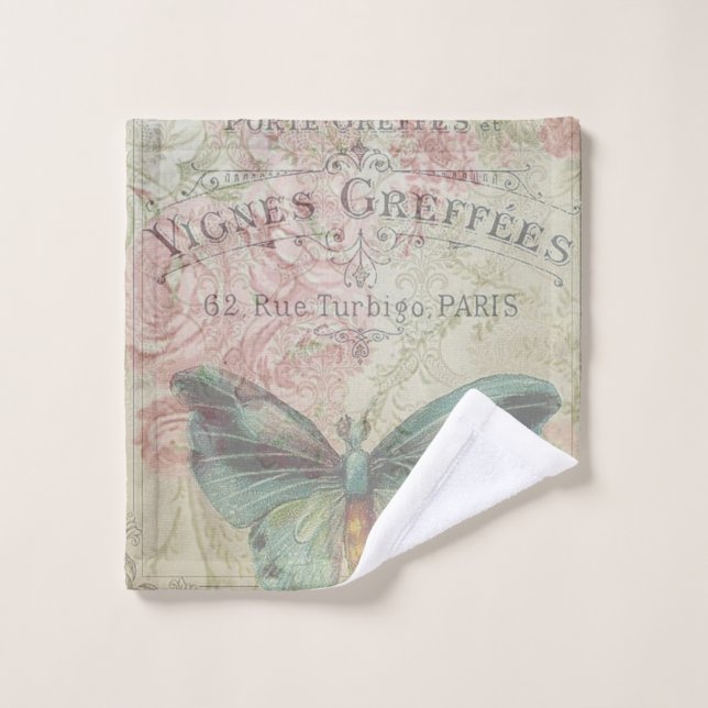 retro,shabby chic,vintage,rústico,florines,b (Toallita)