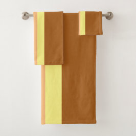 Retro Stripes Bath Towels (Orange Multi)