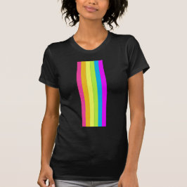 Retro Stripes Camisetas para adultos (Black & Neon