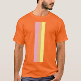 Retro Stripes Camisetas para adultos (Naranja Mult