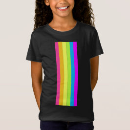 Retro Stripes Camisetas para niños (Black & Neon M