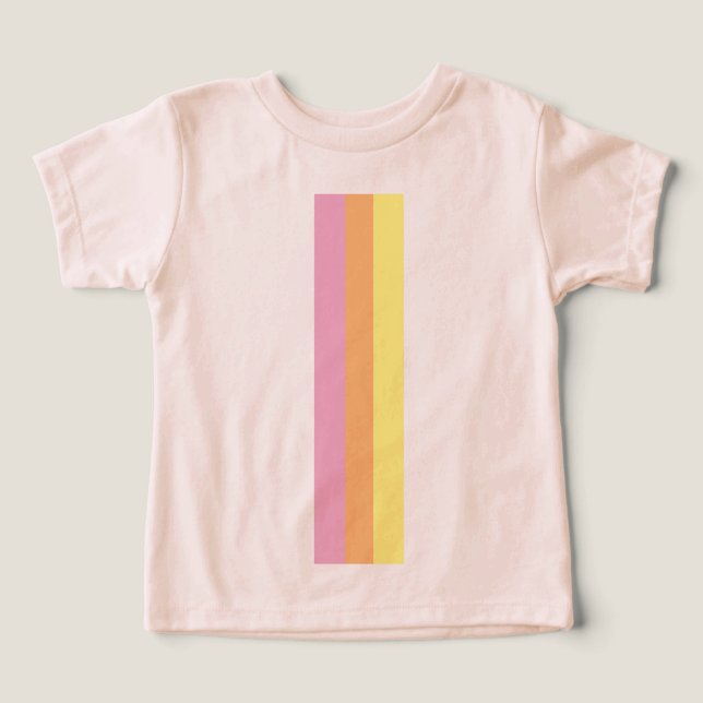 Retro stripes la camiseta de un niño pequeño (Nara (Diseño delantero )