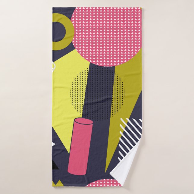 Retro style texture, pattern design. art,abstract, (Toalla de baño)