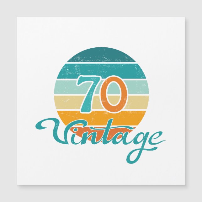 Retro Sunset 70 Vintage Distressed (Anverso)