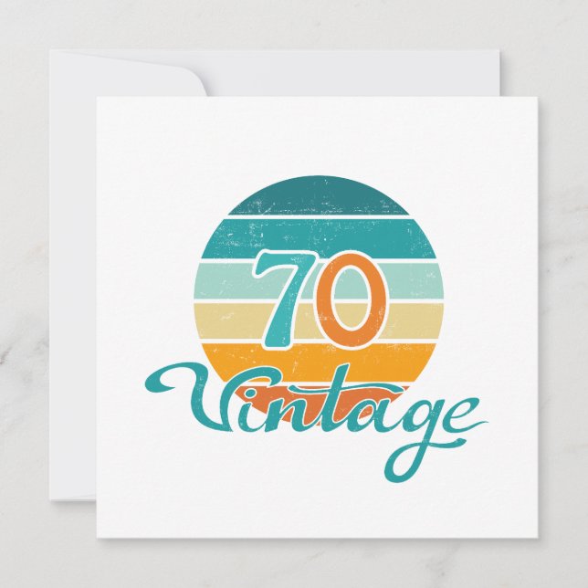 Retro Sunset 70 Vintage Distressed (Anverso)
