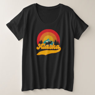 Retro Sunset Alaska Juneau Moose 0Montañas salvaje