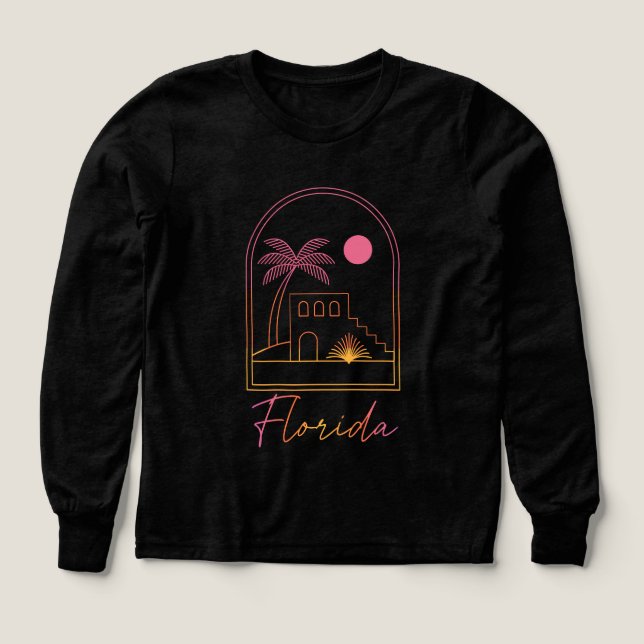 Retro Sunset Florida Vibe (Diseño frontal)