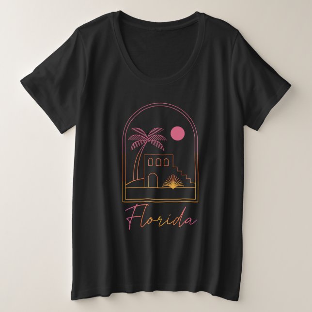 Retro Sunset Florida Vibe (Anverso del diseño)
