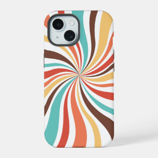 Retro Swirl Resumen del estuche Art iPhone / iPad