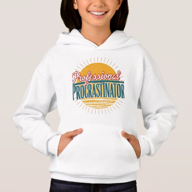 Retro T-Shirt profesional Procrastinator - Gracios (Anverso)