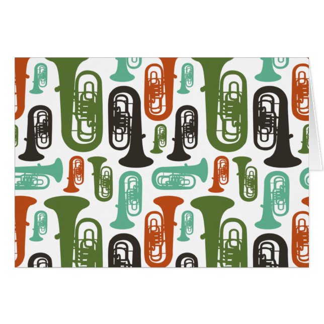 Retro Tuba Patttern (Anverso (Horizontal))