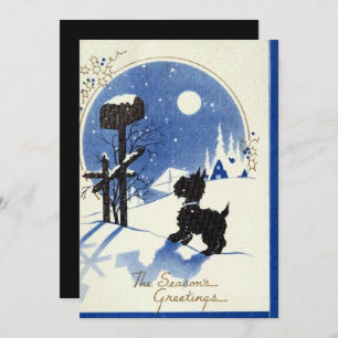 retro vintage Chico de Navidad