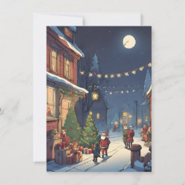 Retro vintage Cute acuarela alegre navidad navidad